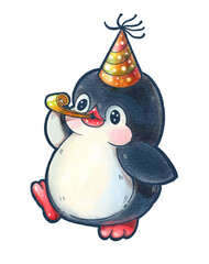 funny cartoon penguin