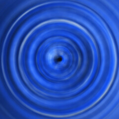 Abstract ring pattern, blurred circles in neon blue turquoise white grey colors in radial spin effect from right inner side to outer, waves inspiration. Fresh modern fasion trend in color combination