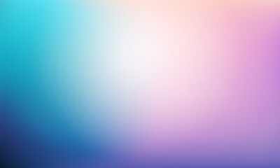 Abstract Blurred purple pink teal background. Soft bright gradient backdrop with place for text. Vector illustration for your graphic design, banner, poster, website