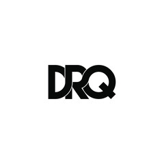 drq letter original monogram logo design