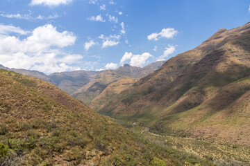 Landscape in the beautiful Tsehlanyane National Park, Leribe District, Kingdom of Lesotho, southern...