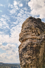 A typical rock formation in Saxon Switzerland