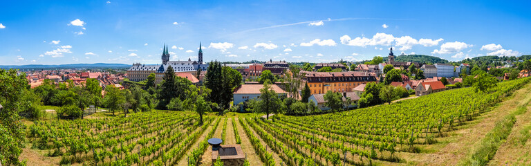 Panorama &uuml;ber die Stadt Bamberg, Deutschland 