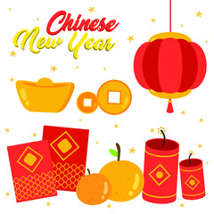 cool chinese new year supplies vector design collection, can be use to make poster