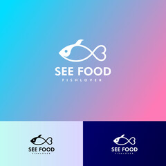 See foods logo design, Fish lovers logo design
