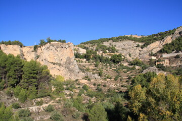 Fototapeta na wymiar mountain valley with crest