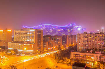 Fototapeta na wymiar Chengdu Skyline at Night