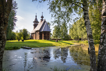 The Museum of wooden architecture  Kostroma Sloboda. Dmitrievskaya Church (Spaso-fominskaya), 17th...