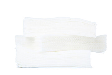 Paper napkins isolated on white background