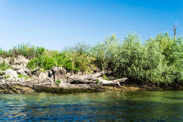 Fototapeta na wymiar The Danube Delta, the second largest river delta in Europe. Romania