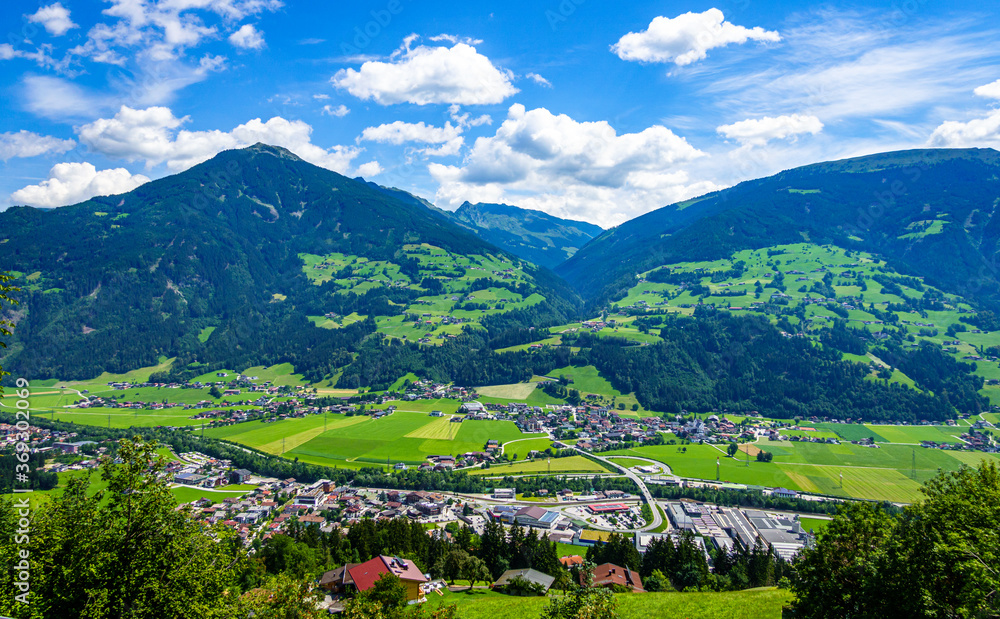 Canvas Prints landscape at the zillertal in austria