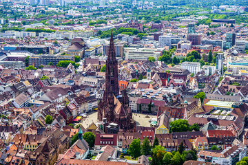 Obraz premium old town of freiburg im breisgau - germany