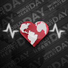 World heart day background