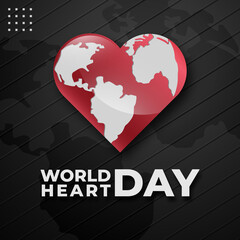 World heart day background