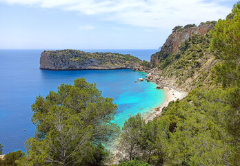 Rocky coastline of Costa Blanca. Spain