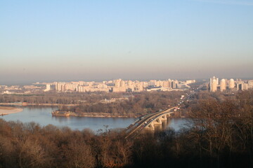 Fototapeta na wymiar panorama of the city of Kiev Kyiv