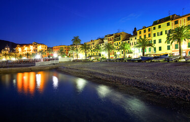 Fototapeta na wymiar Ligurian riviera in Italy, Europe