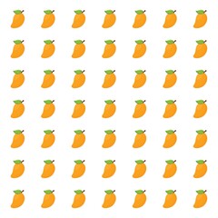 Seamless mango pattern. Vector background with mango.