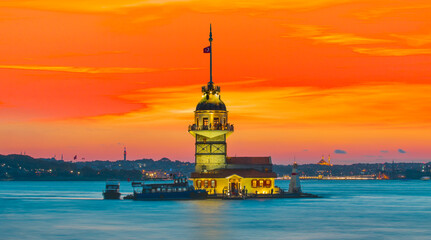 Istanbul Maiden Tower (kiz kulesi) - Istanbul, Turkey