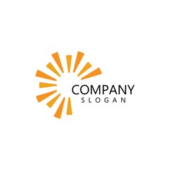 sun illustration logo