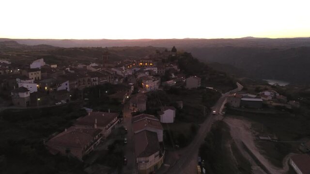 Zamora. Village of Fermoselle,Spain. Aerial Drone Footage