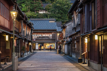 Fototapeta na wymiar Calle tipica Japonesa