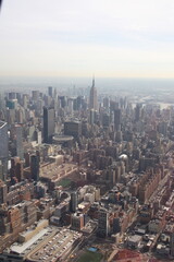 Fototapeta premium Aerial view of the New Big Apple, New York City (NYC), Manhattan, USA, America.