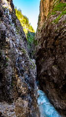 The impressive gorge of the Höllental
