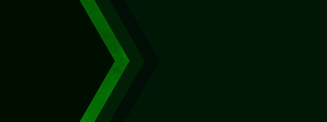 Abstract green banner concept with arrows