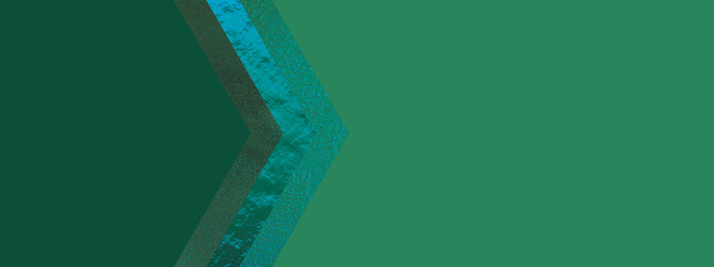 Abstract elegant green banner concept with beautiful geometric lines