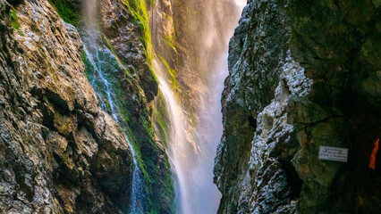 The impressive gorge of the Höllental