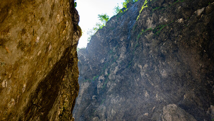 The impressive gorge of the Höllental