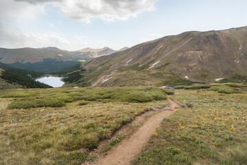 Colorado Alpine Trail in Rocky Mountains