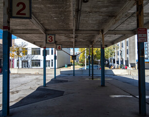 abandond bus station