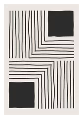 Peel and stick wallpaper Minimalist art Trendy abstract creative minimalist artistic hand drawn composition