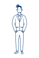 young man casual avatar character