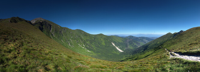 Panorama Dolina Starorobociańska z Ornaku - Siwa Przełęcz Tatry Zachodnie