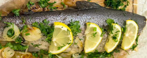 BBQ trout fishes