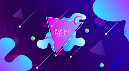 vector illustration abstract music background with liquid gradient color design