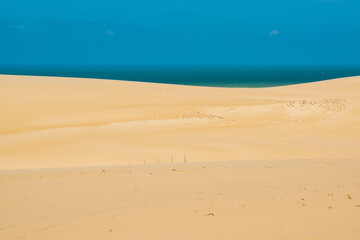Cumbuco dunes in Caucaia, near Fortaleza, Ceara, Brazil on October 29, 2017.