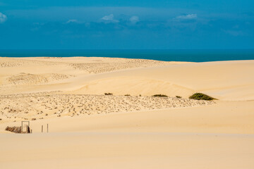 Cumbuco dunes in Caucaia, near Fortaleza, Ceara, Brazil on October 29, 2017.