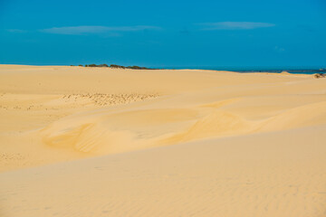 Cumbuco dunes in Caucaia, near Fortaleza, Ceara, Brazil on October 29, 2017.