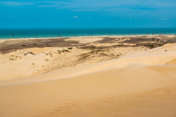 Fototapeta na wymiar Cumbuco dunes in Caucaia, near Fortaleza, Ceara, Brazil on October 29, 2017.