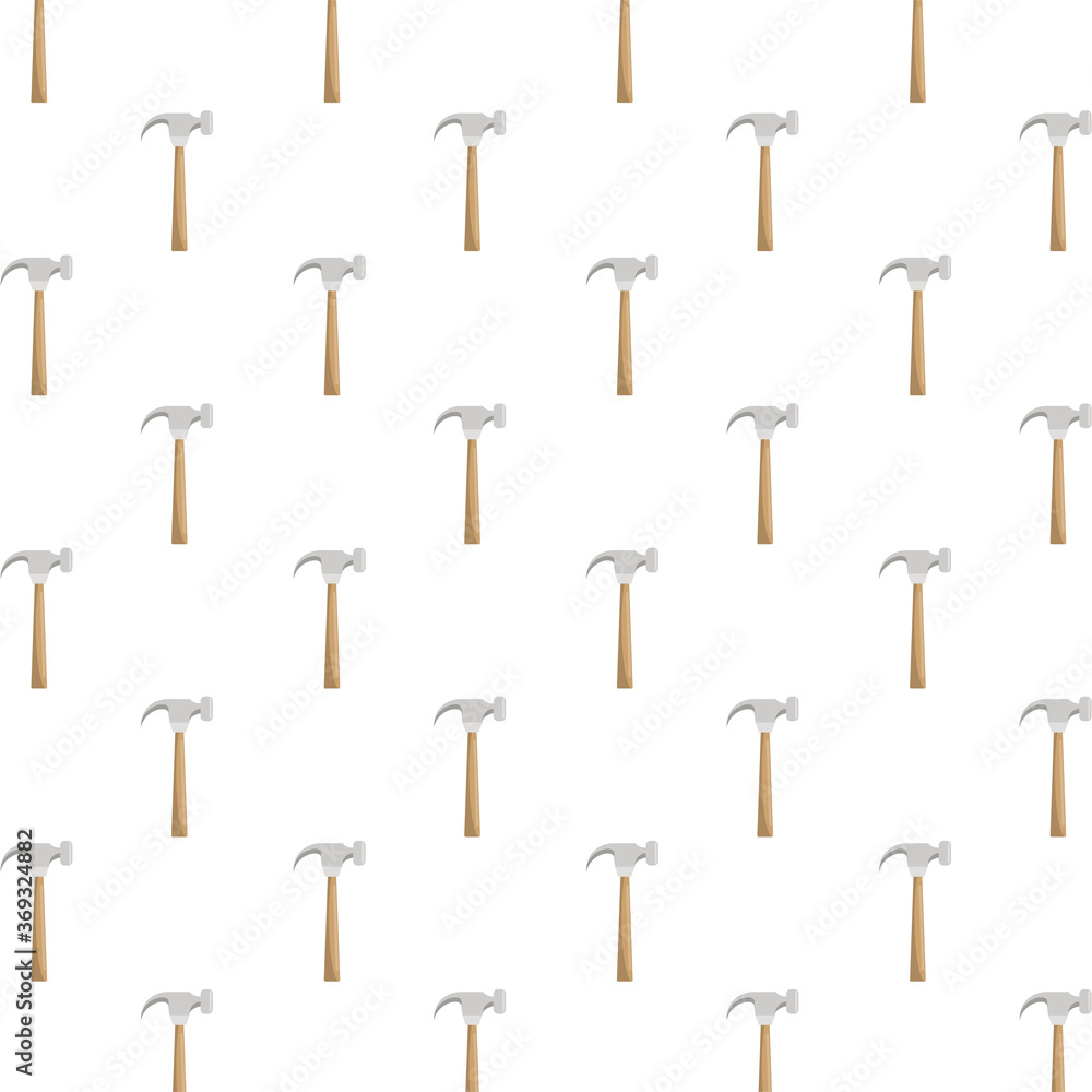 Poster hammers construction tools pattern background