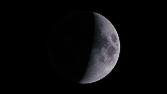 Realistic high Definition Animation of Moon's phases seamless loop. Made it in 4k and 60fps. Elements of this image furnished by NASA.