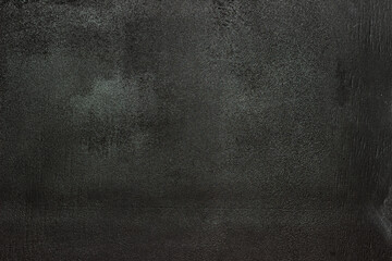 Clean black chalk board. Black background, texture.