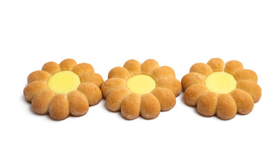 flower cookies isolated