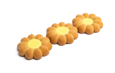 flower cookies isolated