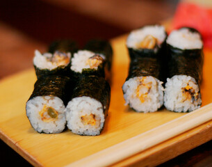 sushi roll , japanese food