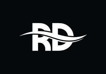 Initial Monogram Letter R D Logo Design Vector Template. R D monogram Logo.